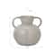 Hello Honey® 9.25" Cream Reactive Glaze Stoneware Vase with Twisted Handle